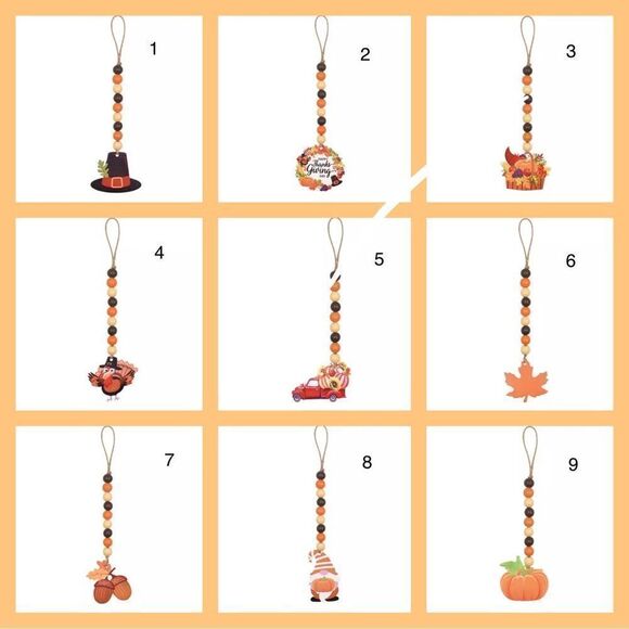 2/$15 TIER TRAY FALL DECOR RED TRUCK - Picture 2 of 11